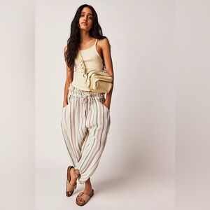 NWT Free People Lust Over Yarn Dyed Pants Sundrenched Stripes, Size Small (S)